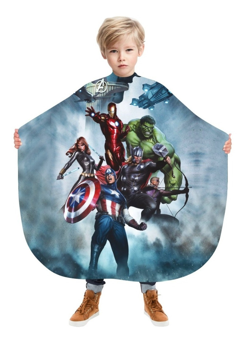 Capa De Corte Para Niños Laskapas Avengers Superheroes - Beautyfull